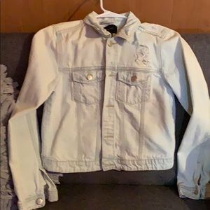Forever 21 distressed jean jacket
